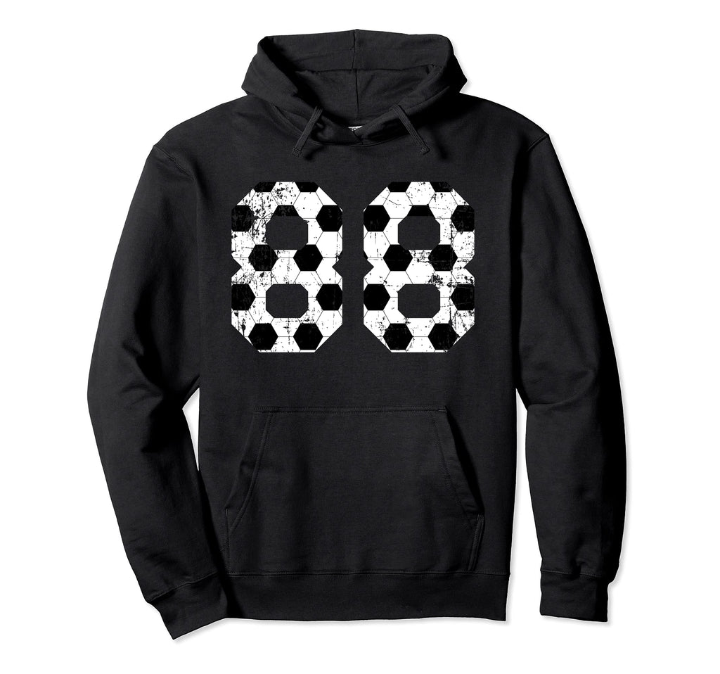 Soccer 88 Jersey Number Hoodie - Unique Graphic Men Women - T-Shirt, Sweatshirt, Hoodie