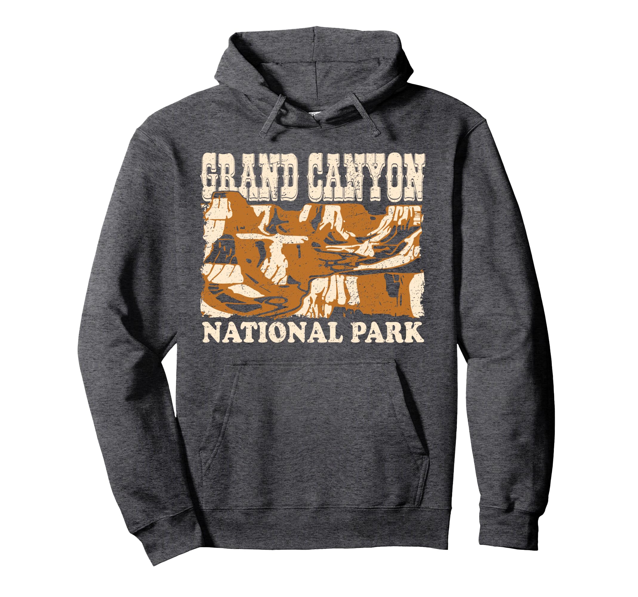 Grand Canyon National Park Distressed Hoodie - Graphic Print Men Women - T-Shirt, Sweatshirt, Hoodie