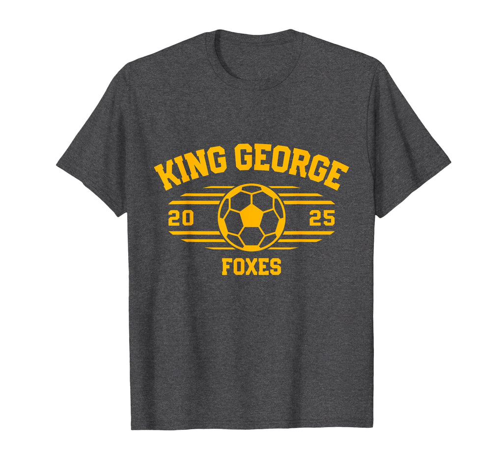King George Foxes Soccer Ball 2025 Hs T-Shirt - Streetwear Style Unisex - T-Shirt, Sweatshirt, Hoodie
