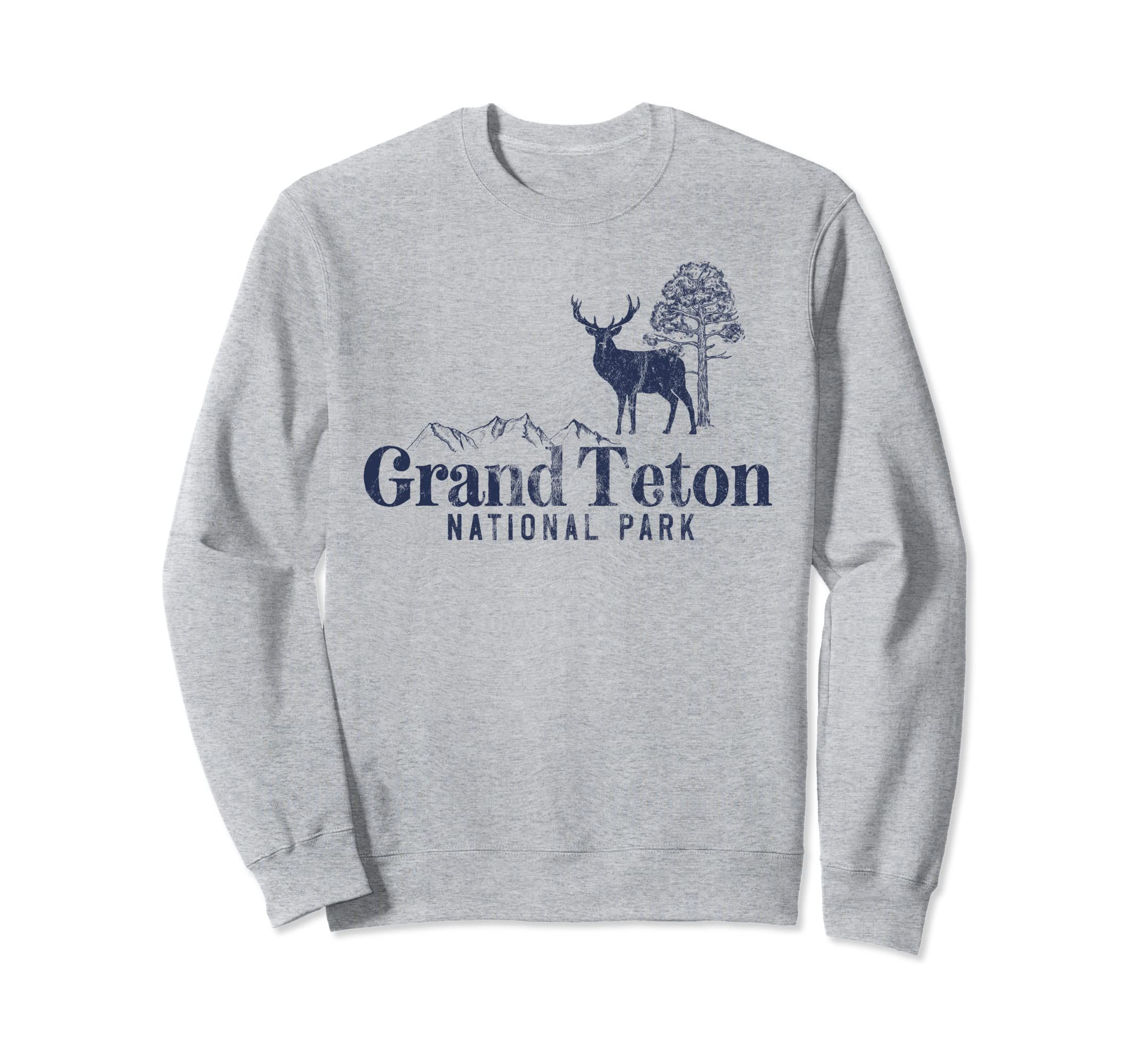 Grand Teton National Park Mountain Sweatshirt - Graphic Print Unisex - T-Shirt, Sweatshirt, Hoodie
