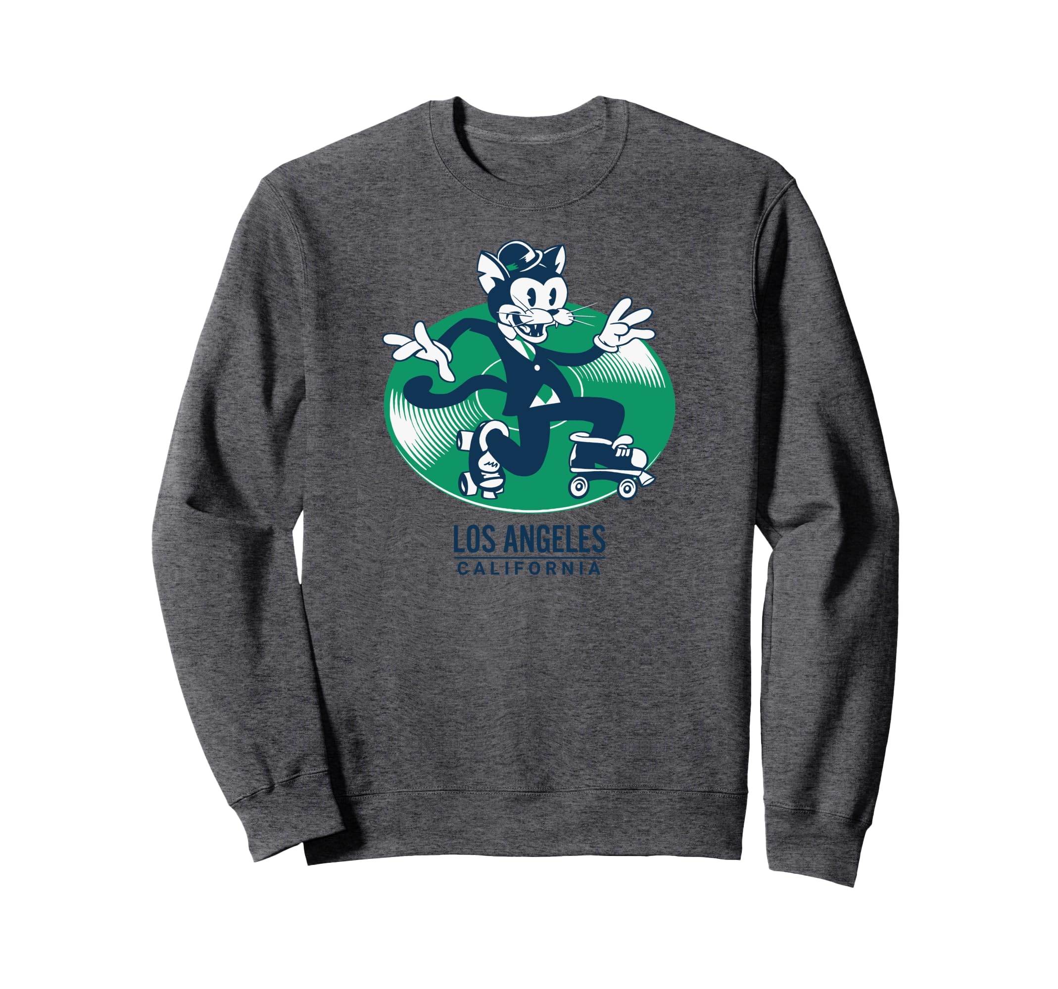 Cat Suit Roller Skating Los Angeles Sweatshirt - Streetwear Style Unisex - T-Shirt, Sweatshirt, Hoodie