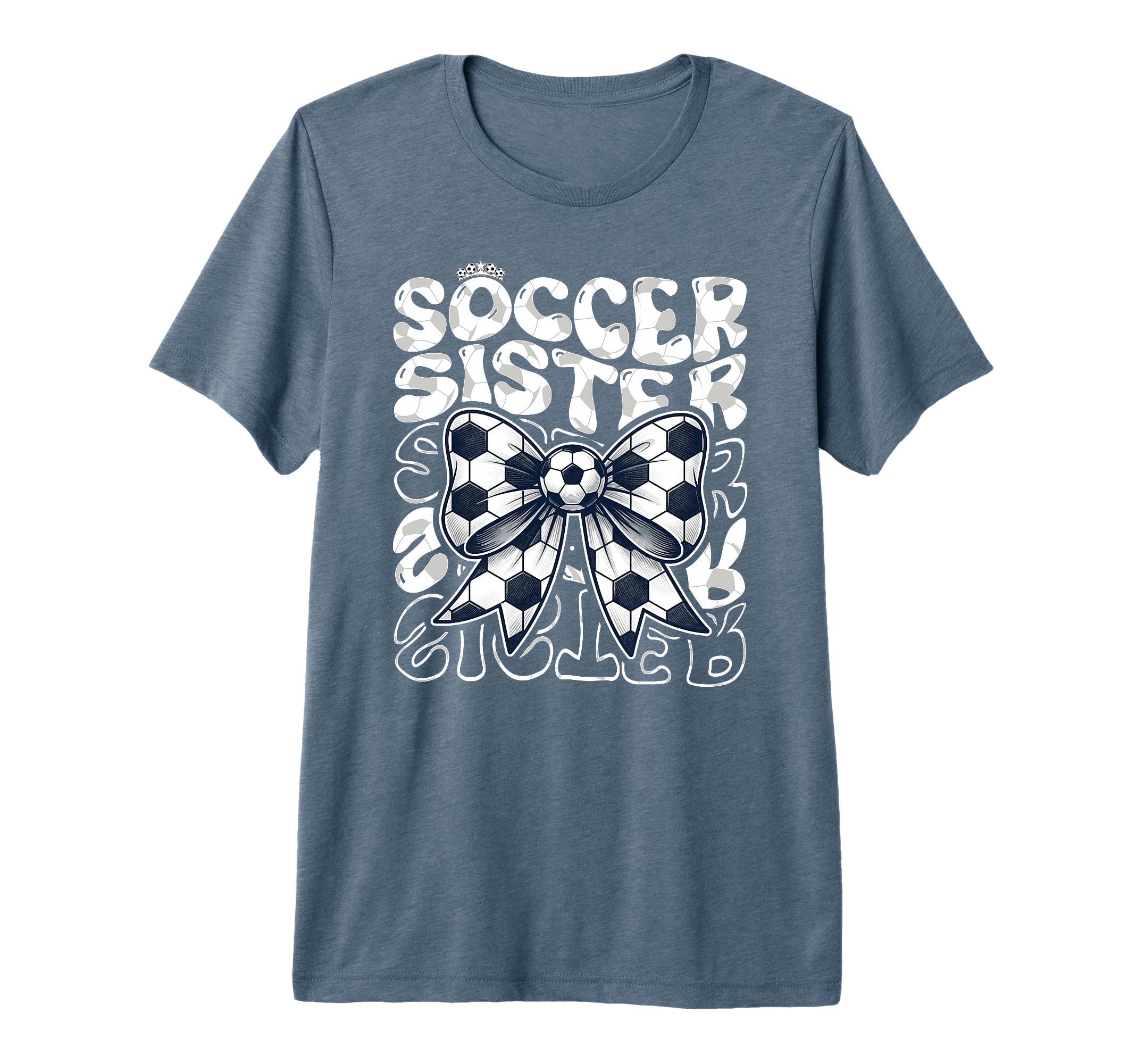 Soccer Sister Fan Coquette Bow Ball T-Shirt - Streetwear Style Unisex - T-Shirt, Sweatshirt, Hoodie