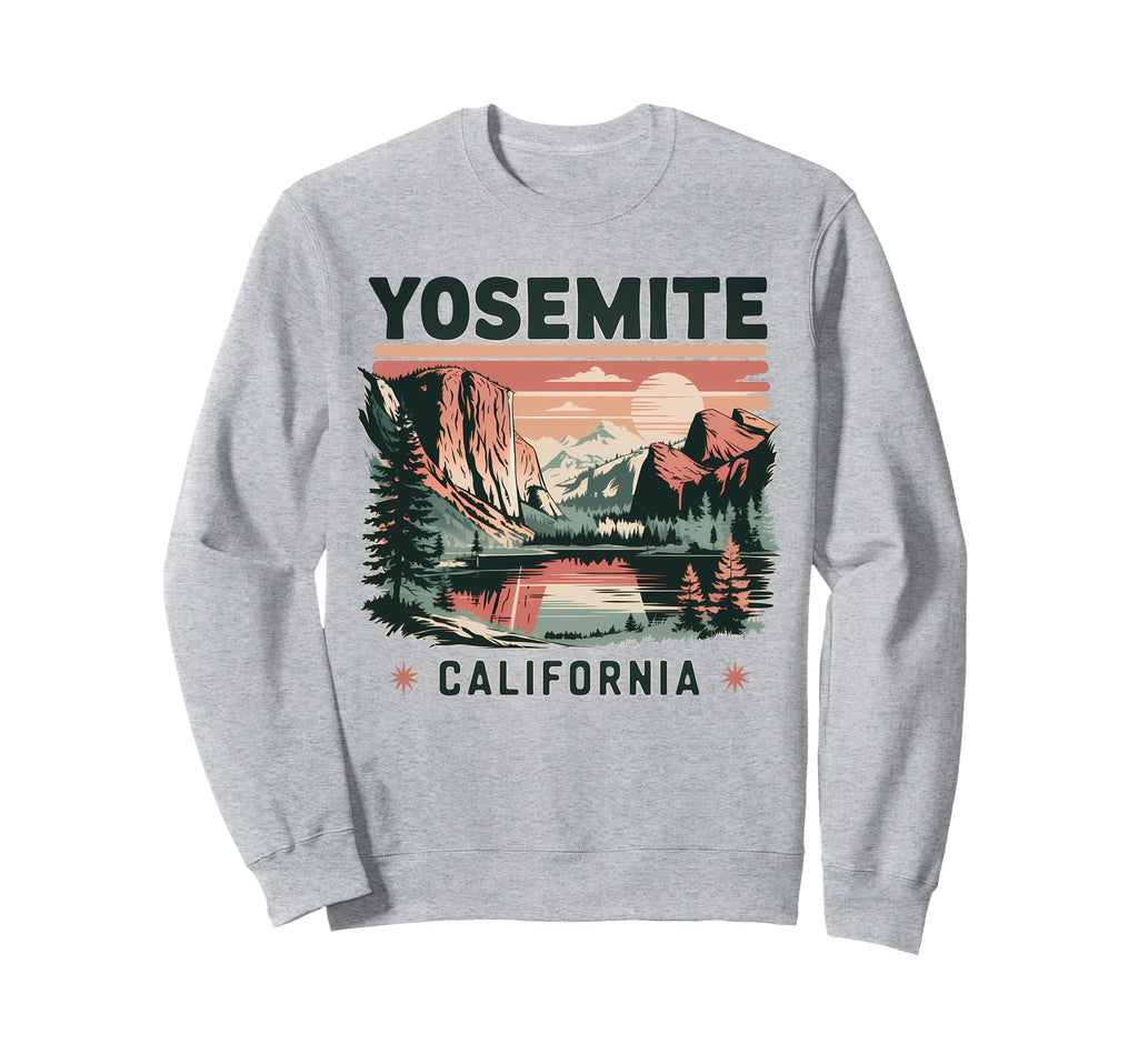 Yosemite Falls California Sweatshirt - Aesthetic Graphic Men Women - T-Shirt, Sweatshirt, Hoodie
