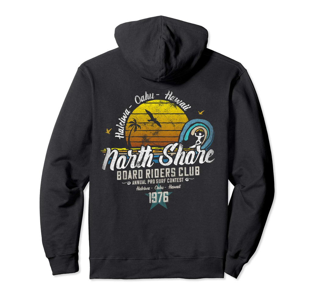 North Shore Board Riders Surfing Club Hoodie - Custom Art Print for Adults - T-Shirt, Sweatshirt, Hoodie