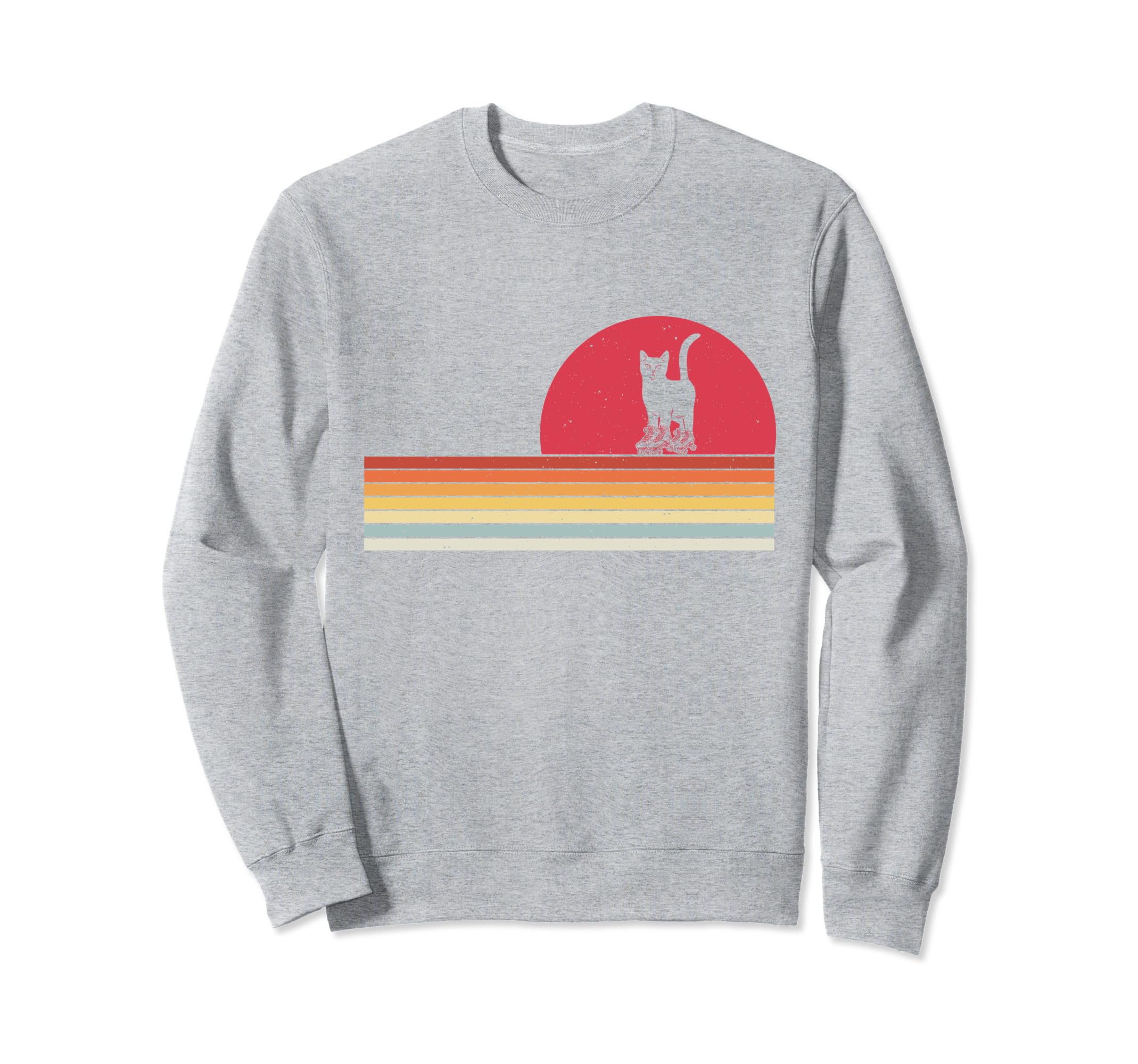 Cat Roller Skates Fun Skating Sweatshirt - Casual Everyday Wear Unisex - T-Shirt, Sweatshirt, Hoodie