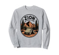 Zion Coordinates Utah National Park Sweatshirt - Graphic Print Unisex - T-Shirt, Sweatshirt, Hoodie
