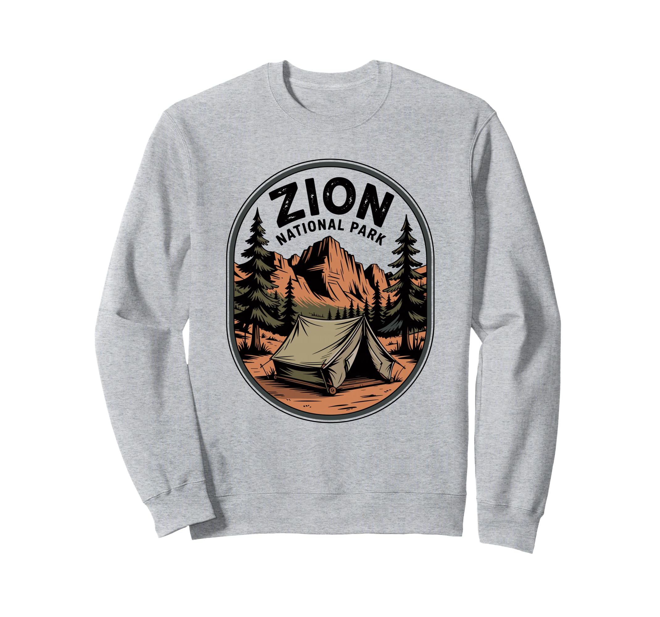 Zion Coordinates Utah National Park Sweatshirt - Graphic Print Unisex - T-Shirt, Sweatshirt, Hoodie