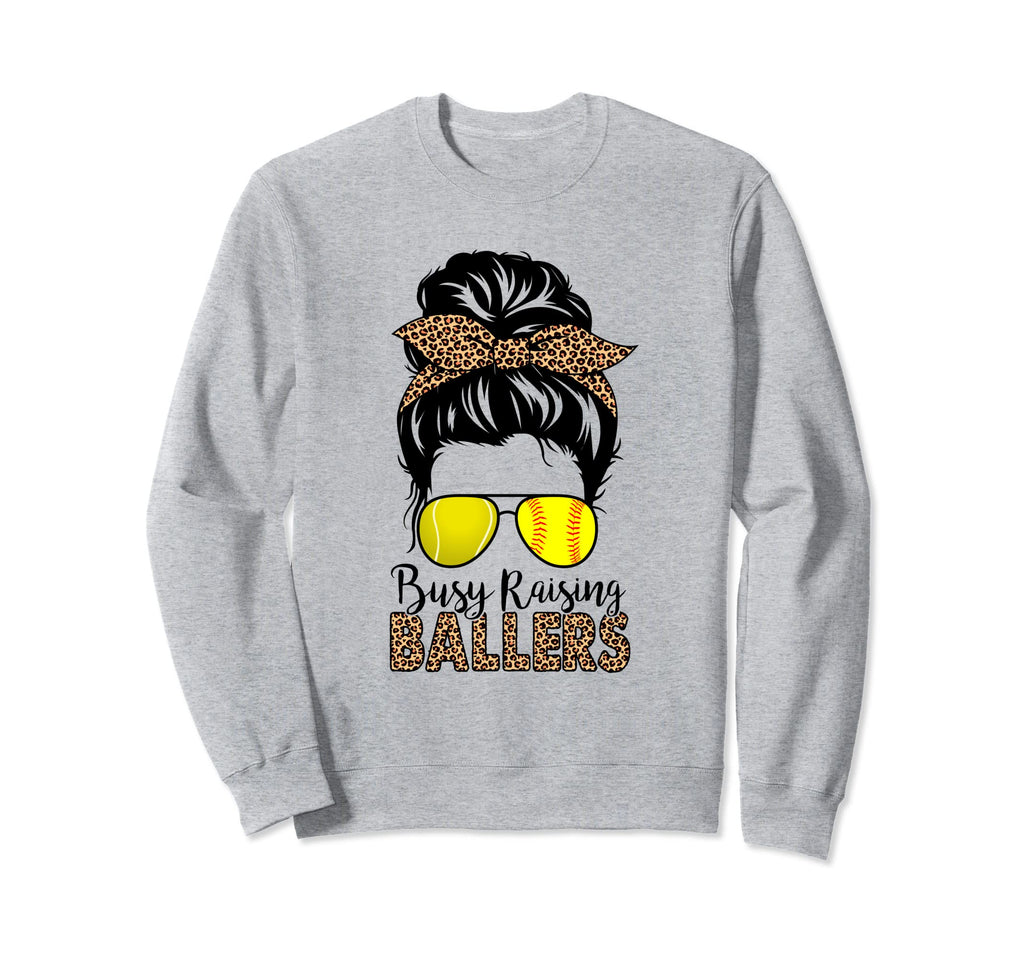 Busy Raising Ballers Tennis Sweatshirt - Streetwear Style for Adults - T-Shirt, Sweatshirt, Hoodie