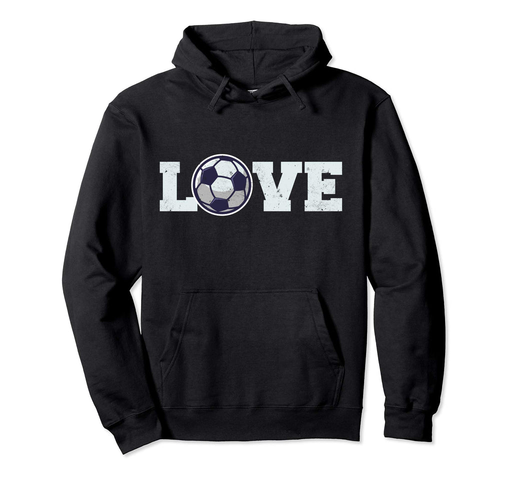Love Soccer Best Fun Birthday Gift Hoodie - Minimalist Print for Adults - T-Shirt, Sweatshirt, Hoodie