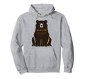Glacier National Park Montana Bear Hoodie - Custom Art Print for Adults - T-Shirt, Sweatshirt, Hoodie