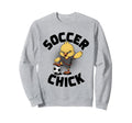 Soccer Chick Soccer Player Soccer Sweatshirt - Novelty Apparel Men Women - T-Shirt, Sweatshirt, Hoodie