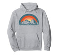 Mount Rainier Mountains Sun 80S Hoodie - Novelty Apparel Men Women - T-Shirt, Sweatshirt, Hoodie
