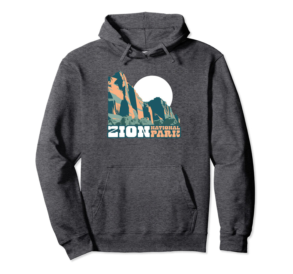 Zion National Park Wpa Utah Hoodie - Casual Everyday Wear Unisex - T-Shirt, Sweatshirt, Hoodie