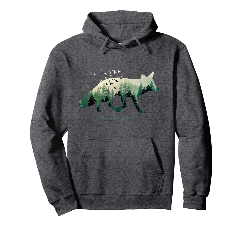 National Park Fox Preserve Protect Hoodie - Trendy Graphic for Adults - T-Shirt, Sweatshirt, Hoodie