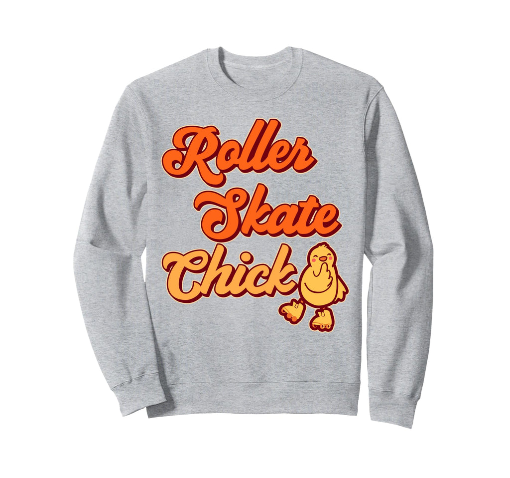Roller Skating Skate 1970S Chicken Sweatshirt - Novelty Apparel for Adults - T-Shirt, Sweatshirt, Hoodie