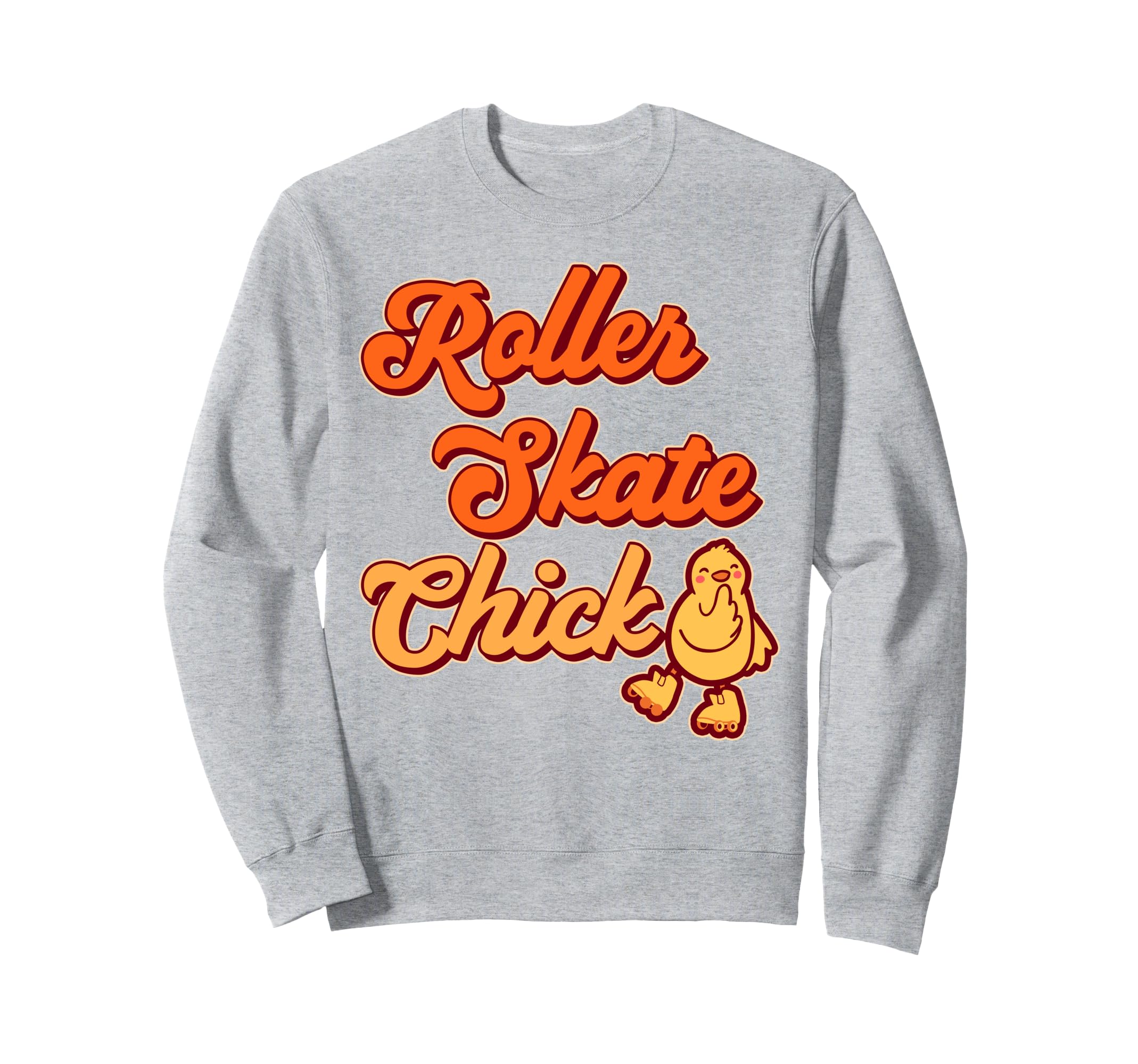 Roller Skating Skate 1970S Chicken Sweatshirt - Novelty Apparel for Adults - T-Shirt, Sweatshirt, Hoodie