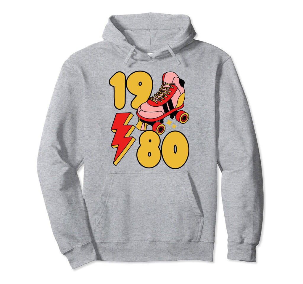 1980 Roller Skate 80S Nostalgia Hoodie - Casual Everyday Wear for Adults - T-Shirt, Sweatshirt, Hoodie