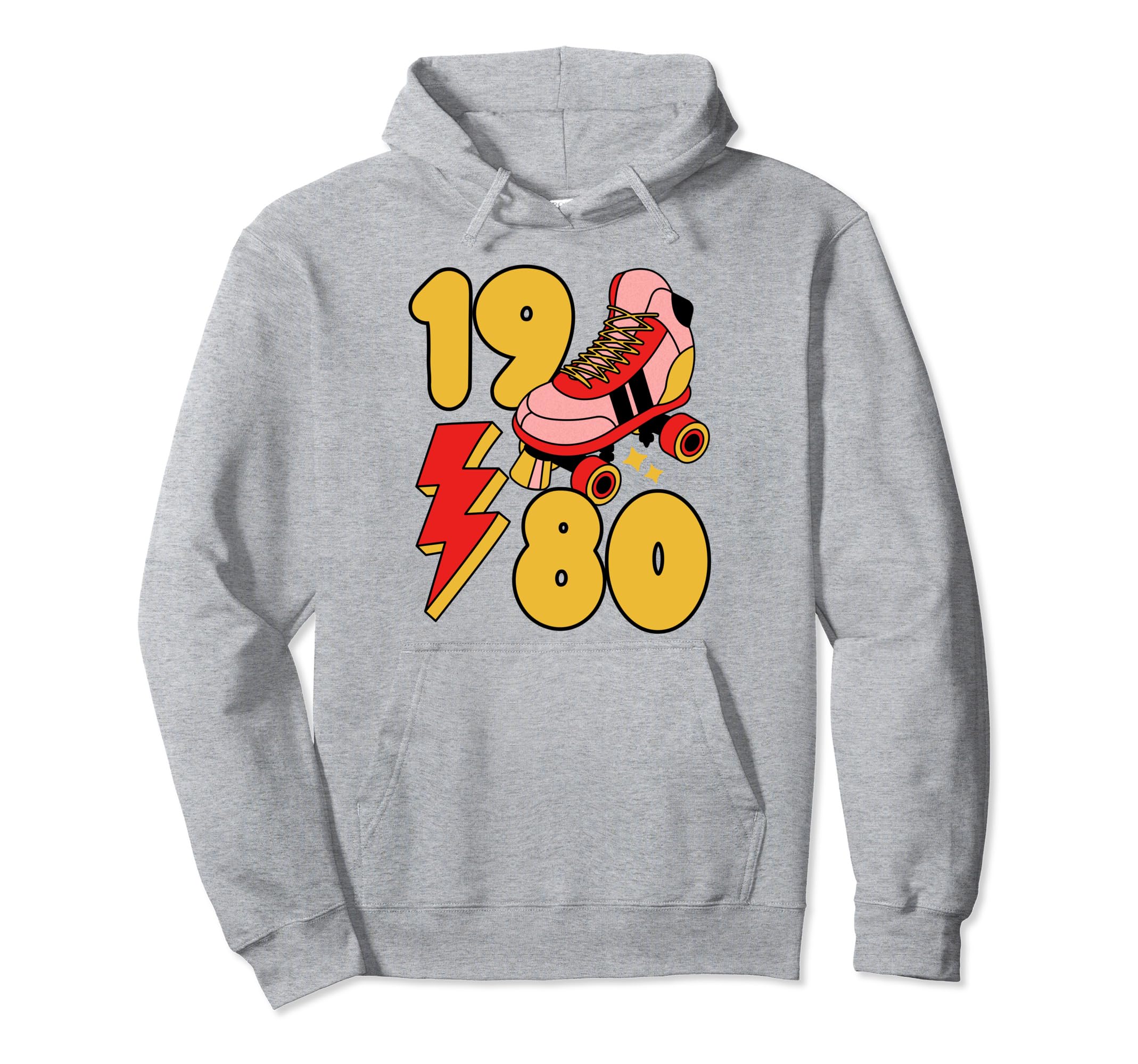 1980 Roller Skate 80S Nostalgia Hoodie - Casual Everyday Wear for Adults - T-Shirt, Sweatshirt, Hoodie