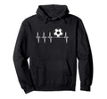Soccer Heartbeat Hoodie - Casual Everyday Wear Men Women - T-Shirt, Sweatshirt, Hoodie