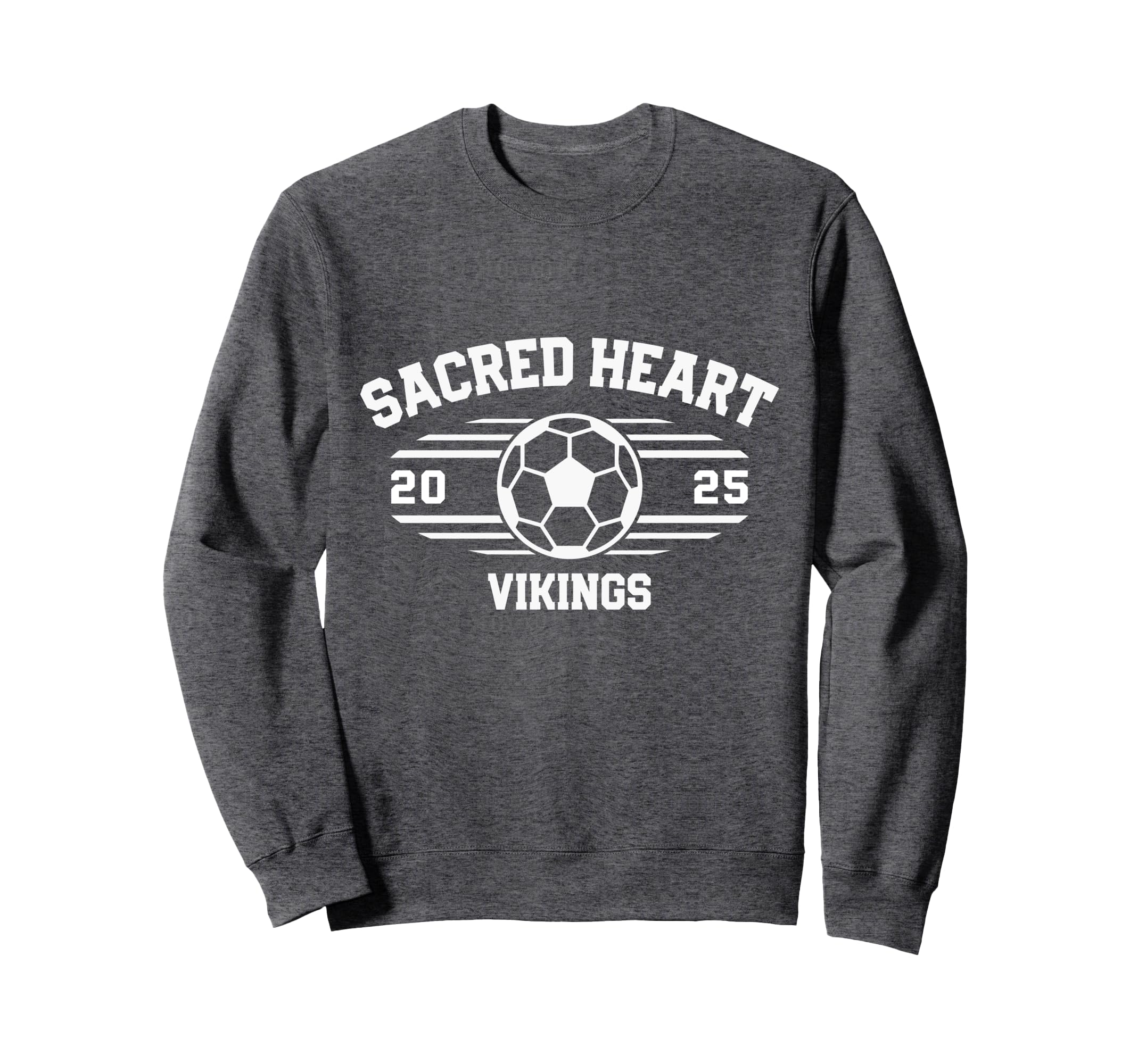 Sacred Heart Vikings Soccer Ball Sweatshirt - Fun Novelty Design Unisex - T-Shirt, Sweatshirt, Hoodie