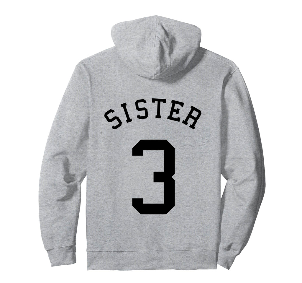 Sister Team Uniform 3 Baseball Sis Rugby Hoodie - Unique Graphic Men Women - T-Shirt, Sweatshirt, Hoodie