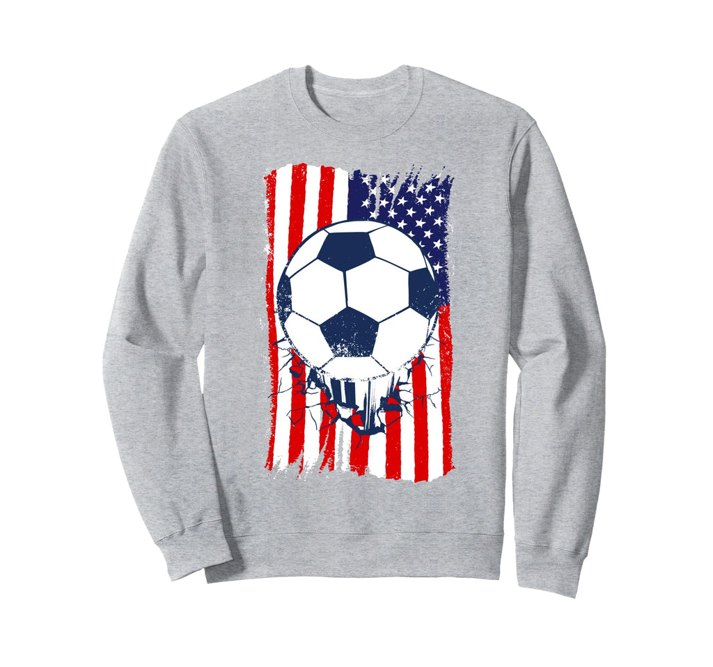 American Flag Distressed Sweatshirt - Casual Everyday Wear for Adults - T-Shirt, Sweatshirt, Hoodie