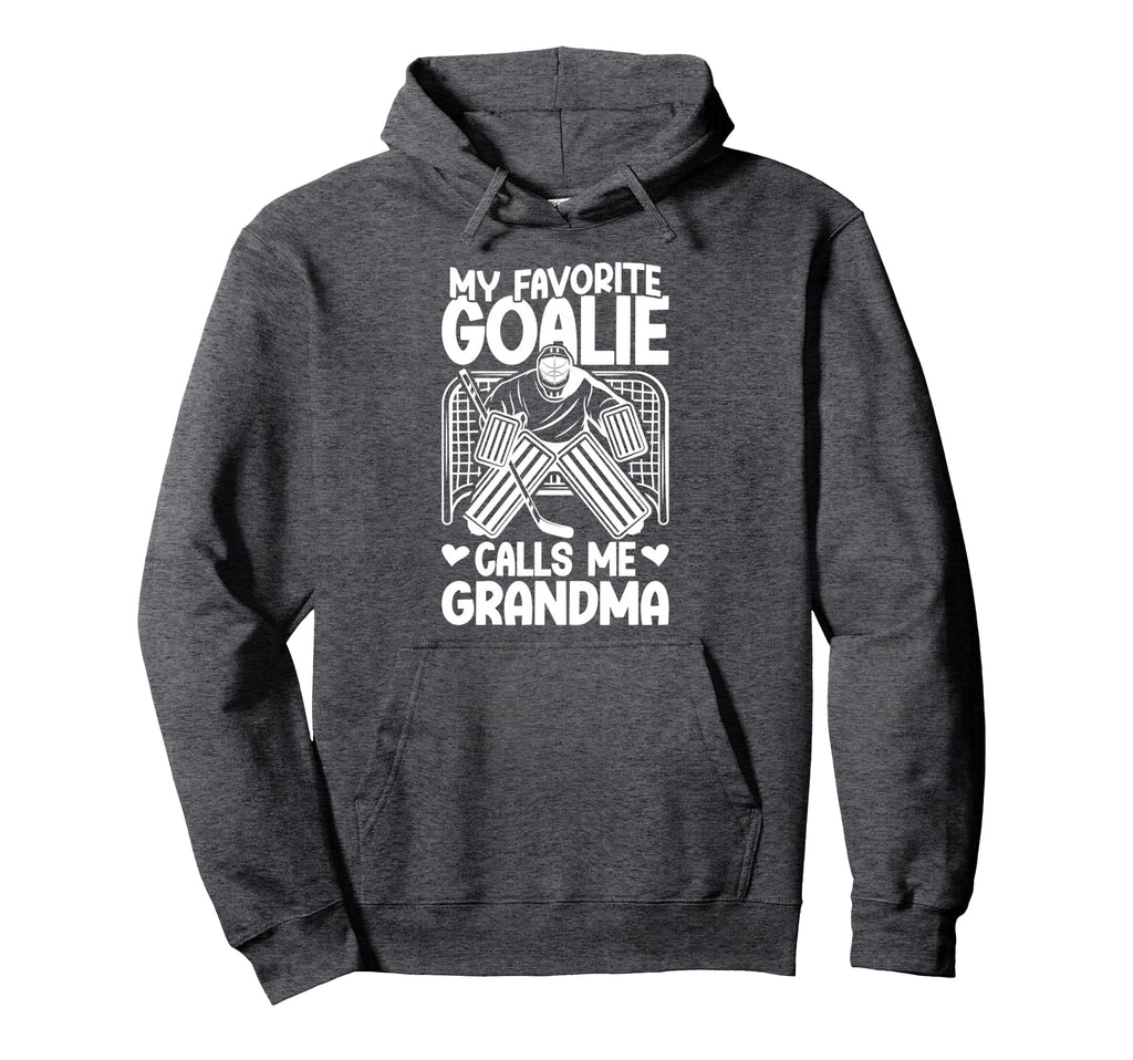 Proud Ice Hockey Goalie Grandma Hockey Hoodie - Graphic Print Men Women - T-Shirt, Sweatshirt, Hoodie