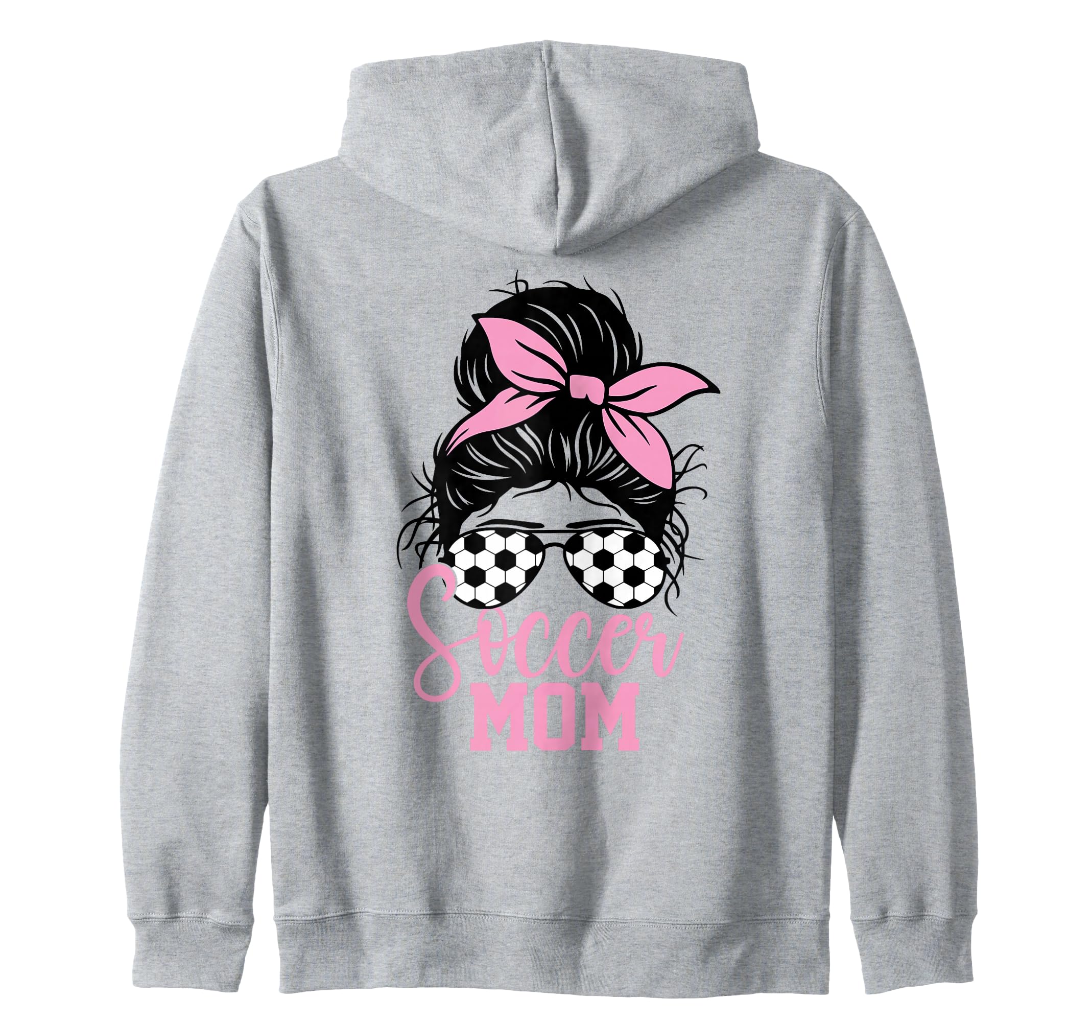 Soccer Mom Messy Bun Mom Life Mothers Sweatshirt - Unique Graphic Unisex - T-Shirt, Sweatshirt, Hoodie