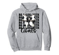 Be Goals Soccer Coquette Bow Hoodie - Minimalist Print Unisex - T-Shirt, Sweatshirt, Hoodie