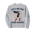 Soccer Lovers Gift Just Who Loves Sweatshirt - Custom Art Print Unisex - T-Shirt, Sweatshirt, Hoodie
