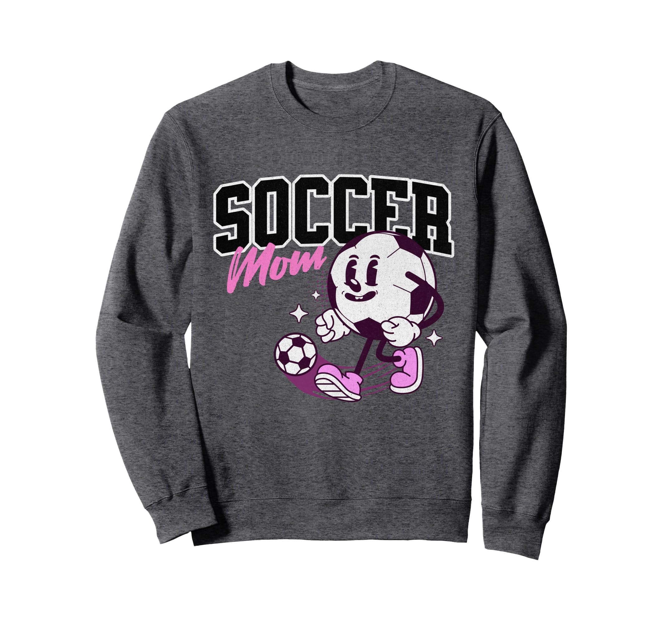 Soccer Mom Cartoon Sweatshirt - Aesthetic Graphic Unisex - T-Shirt, Sweatshirt, Hoodie