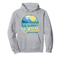 Glacier National Park Montana 80S Hoodie - Aesthetic Graphic for Adults - T-Shirt, Sweatshirt, Hoodie