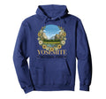 Yosemite National Park Floral California Hoodie - Unique Graphic Unisex - T-Shirt, Sweatshirt, Hoodie
