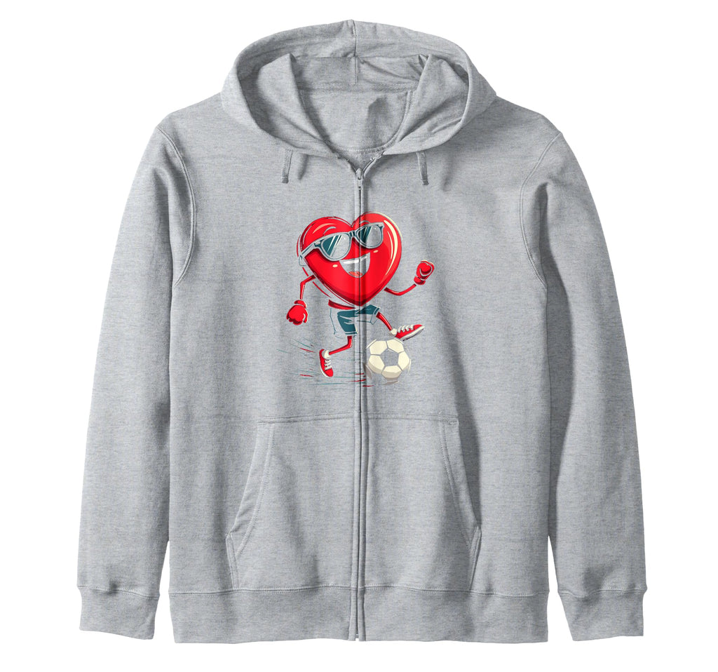 Heart Soccer Gift T-Shirt - Fun Novelty Design Men Women - T-Shirt, Sweatshirt, Hoodie