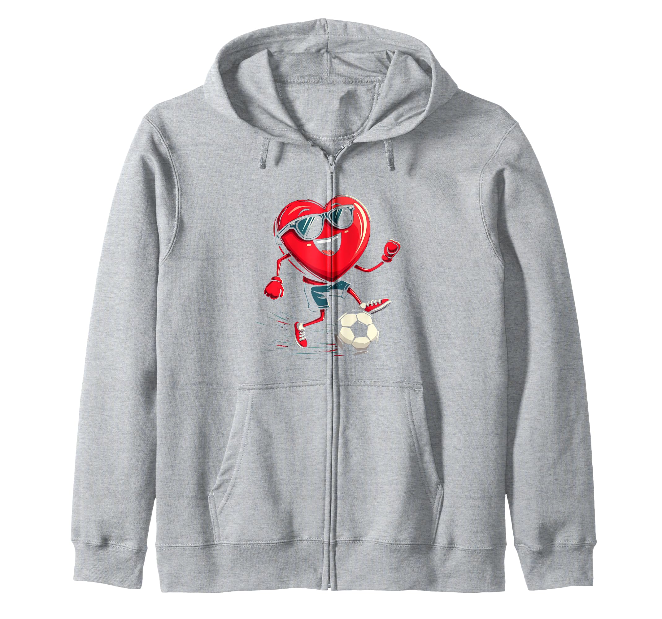 Heart Soccer Gift T-Shirt - Fun Novelty Design Men Women - T-Shirt, Sweatshirt, Hoodie