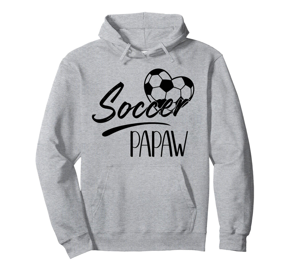 Soccer Papaw Heart Family Matching Team Hoodie - Graphic Print for Adults - T-Shirt, Sweatshirt, Hoodie