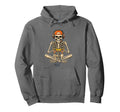 Halloween Skeleton Gamer Video Gaming Hoodie - Minimalist Print Men Women - T-Shirt, Sweatshirt, Hoodie