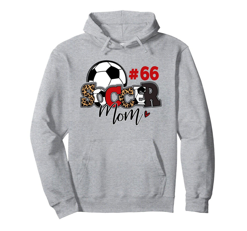 Soccer Mom 66 Custom Number Mothers Day Hoodie - Trendy Graphic Unisex - T-Shirt, Sweatshirt, Hoodie