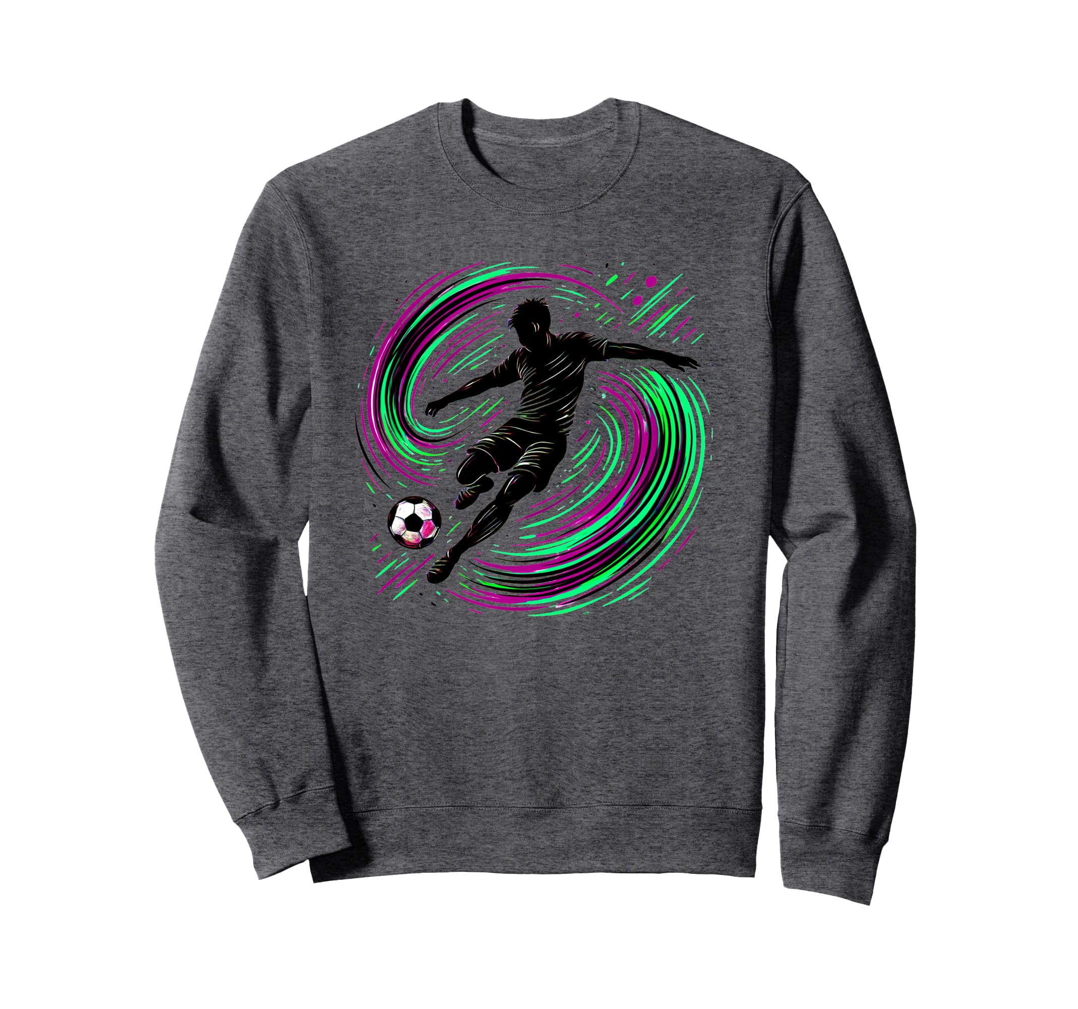 Powerful Soccer Kick Male Sweatshirt - Casual Everyday Wear Men Women - T-Shirt, Sweatshirt, Hoodie