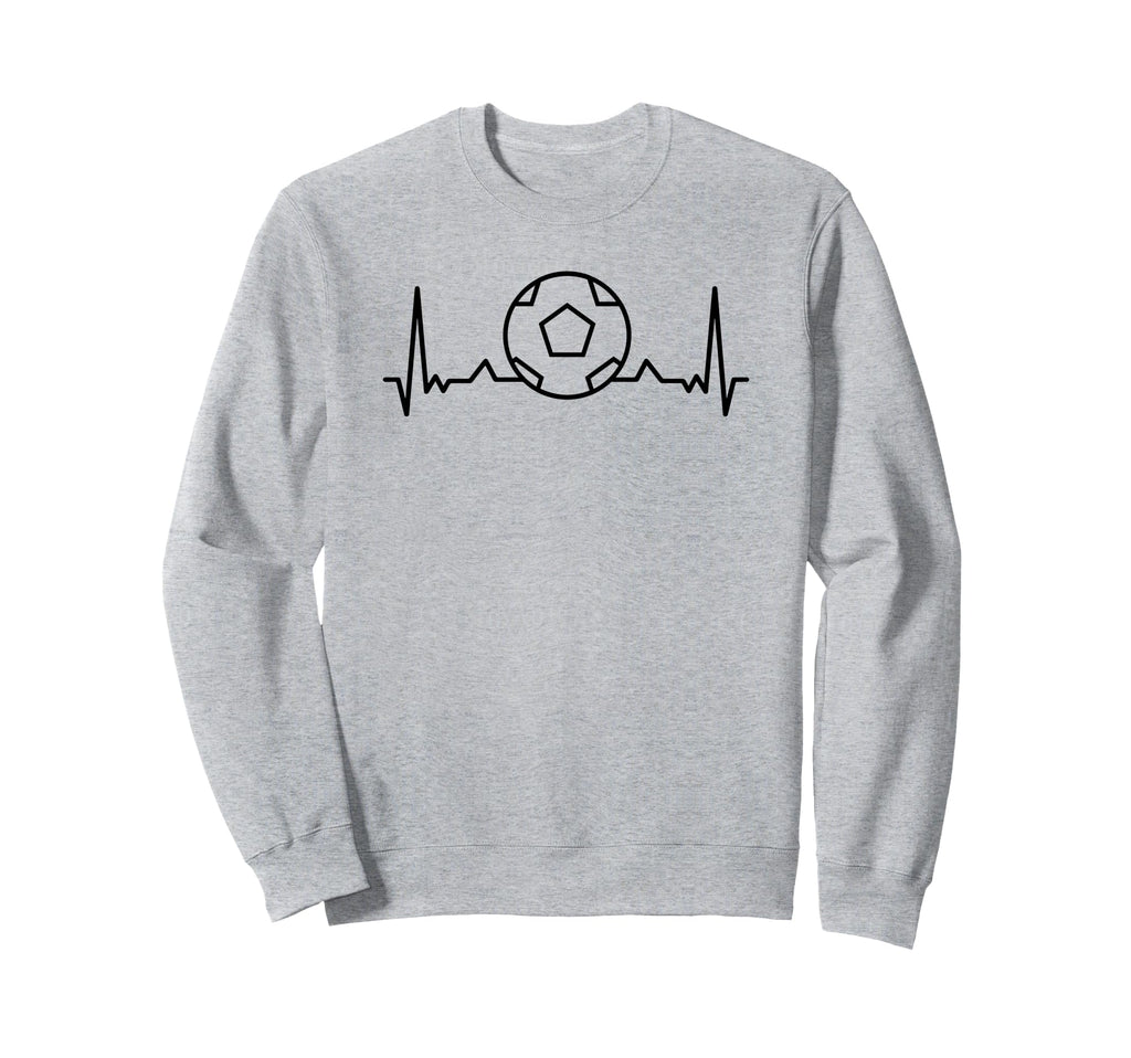 Soccer Heartbeat Funny Soccer Sports Sweatshirt - Graphic Print for Adults - T-Shirt, Sweatshirt, Hoodie