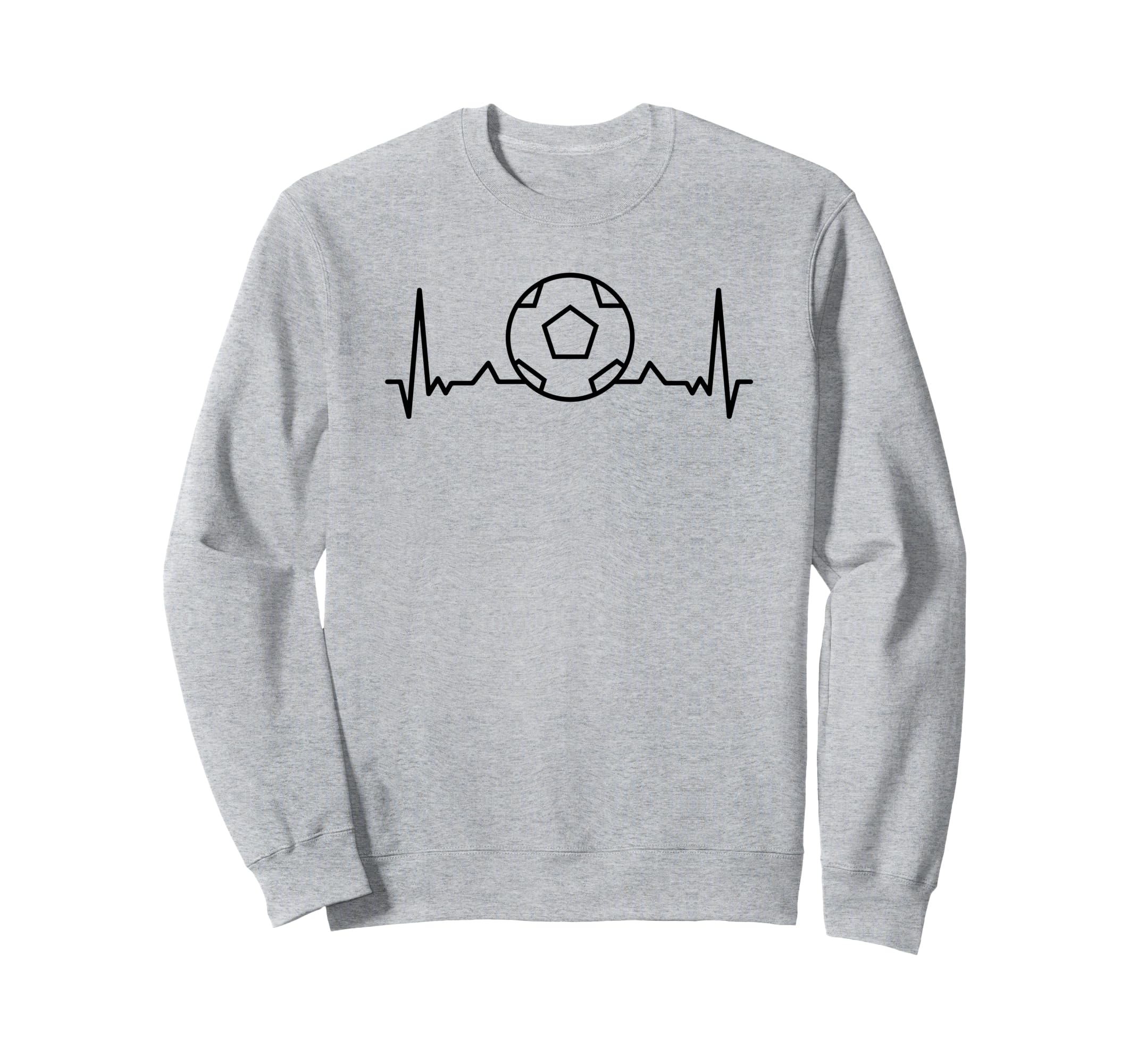 Soccer Heartbeat Funny Soccer Sports Sweatshirt - Graphic Print for Adults - T-Shirt, Sweatshirt, Hoodie