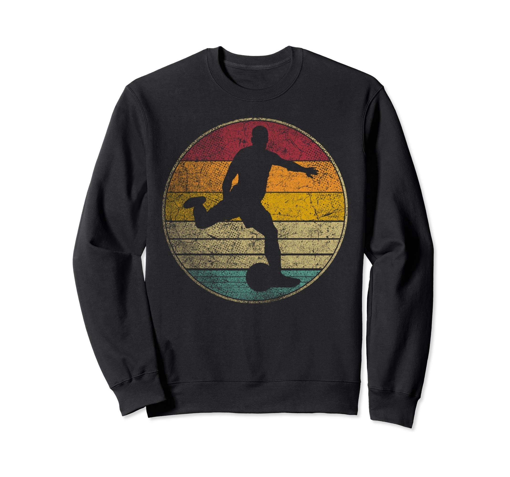 Soccer Distressed Silhouette Sweatshirt - Streetwear Style Unisex - T-Shirt, Sweatshirt, Hoodie