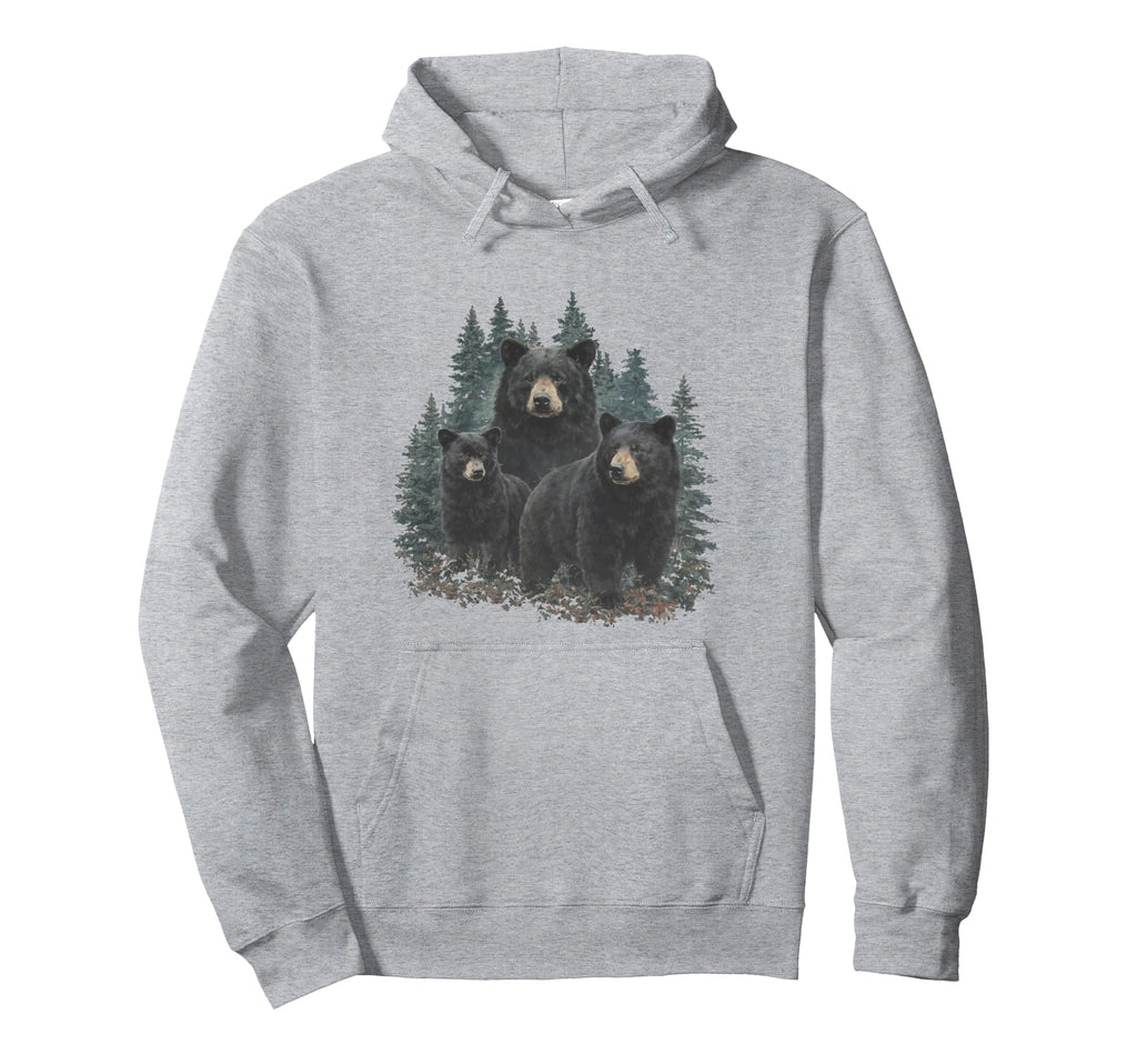 Bear Outdoors Hiking Hoodie - Casual Everyday Wear Men Women - T-Shirt, Sweatshirt, Hoodie