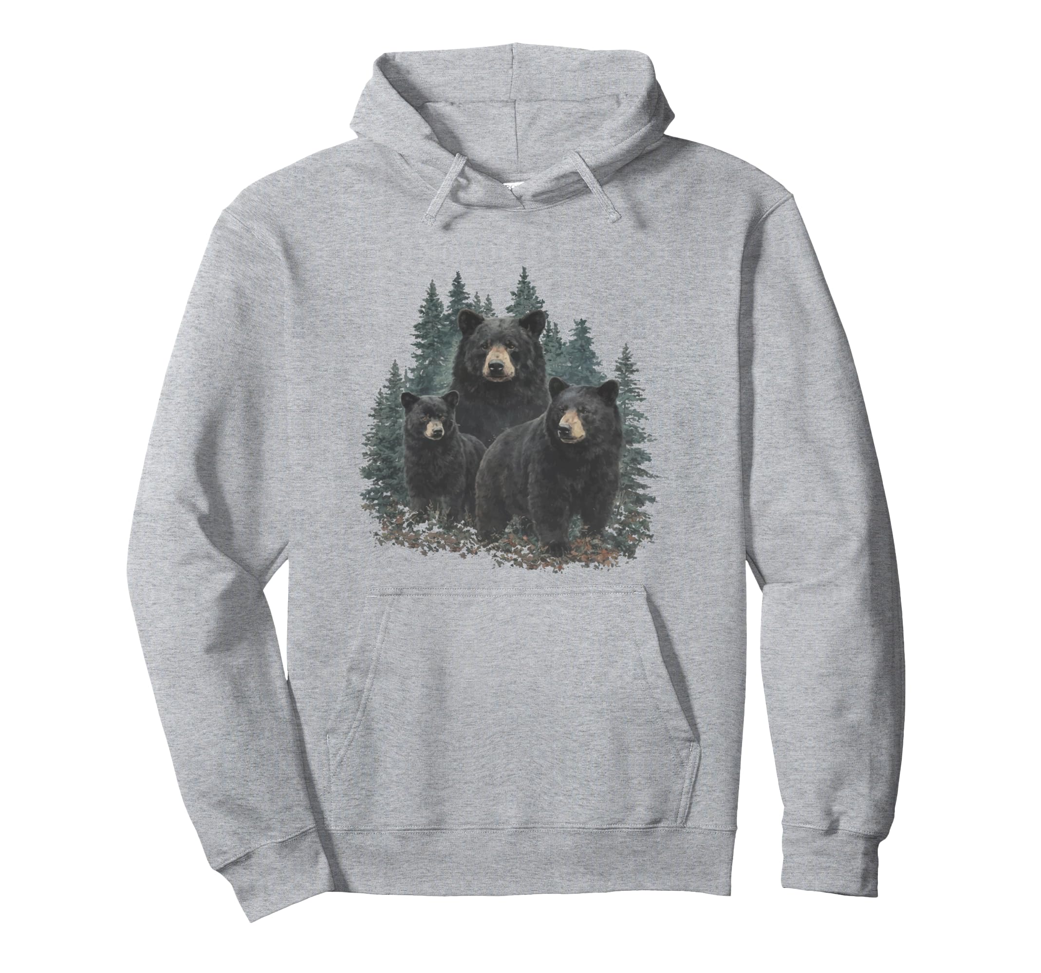Bear Outdoors Hiking Hoodie - Casual Everyday Wear Men Women - T-Shirt, Sweatshirt, Hoodie