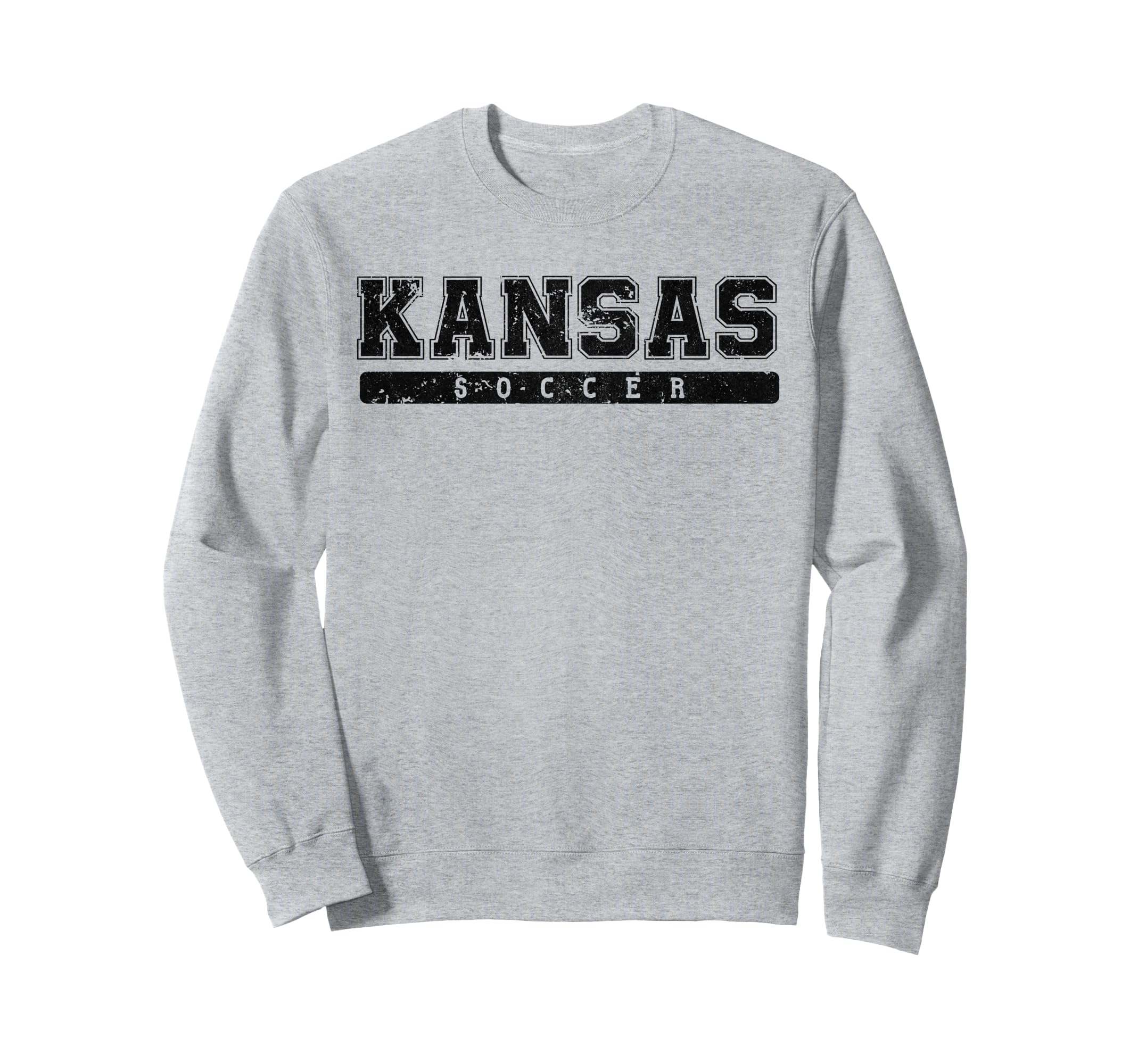 Kansas Soccer Black Text Sweatshirt - Minimalist Print for Adults - T-Shirt, Sweatshirt, Hoodie