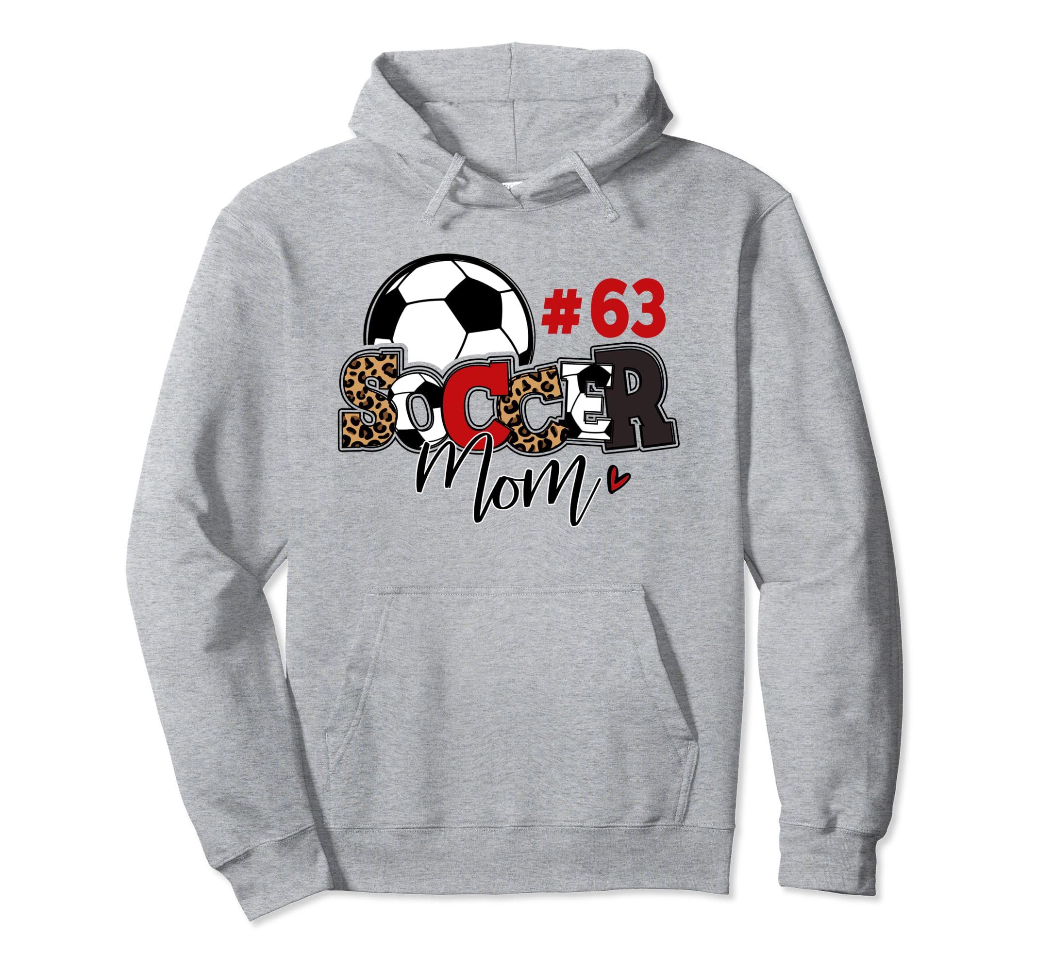 Soccer Mom 63 Custom Number Hoodie - Casual Everyday Wear Men Women - T-Shirt, Sweatshirt, Hoodie