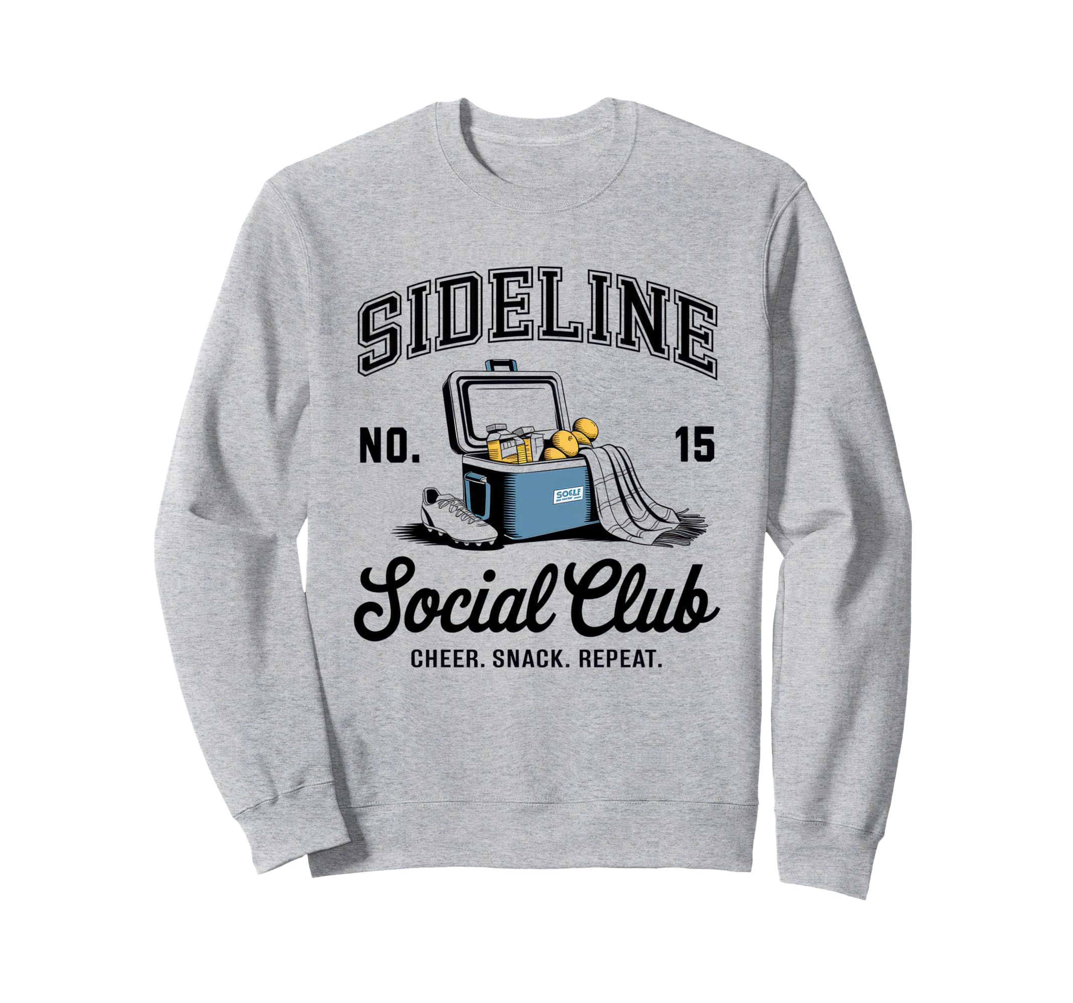 Sideline Social Club Soccer Mom Game Day Sweatshirt - Unique Graphic Unisex - T-Shirt, Sweatshirt, Hoodie