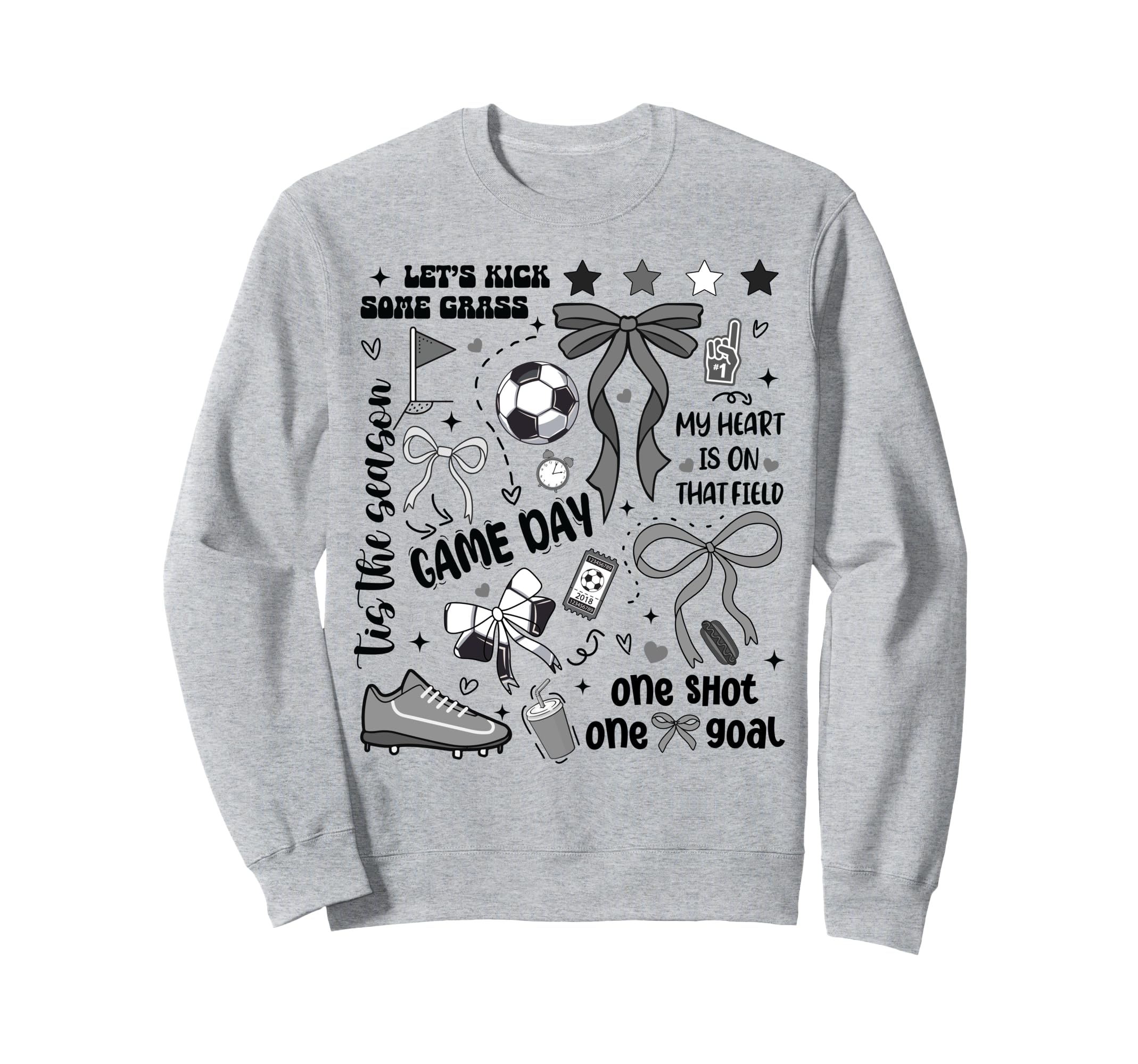 Soccer Mom Daughter Son Heart Sweatshirt - Custom Art Print for Adults - T-Shirt, Sweatshirt, Hoodie