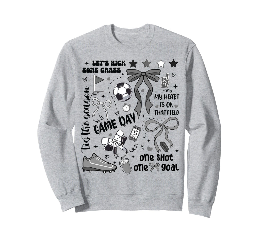 Soccer Mom Daughter Son Heart Sweatshirt - Casual Everyday Wear Unisex - T-Shirt, Sweatshirt, Hoodie