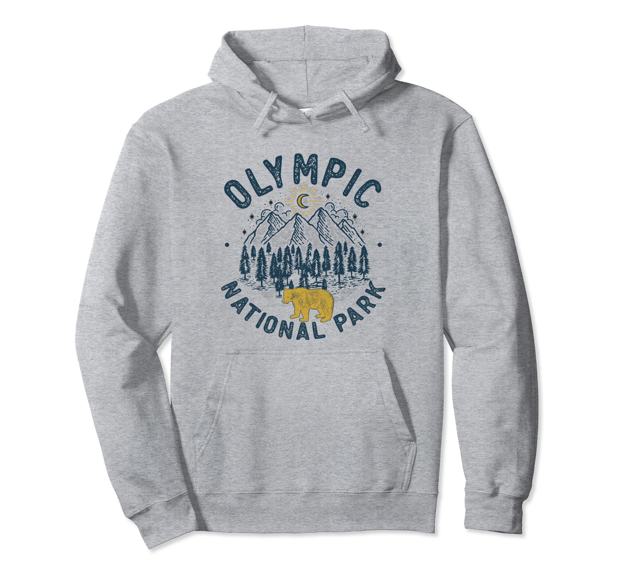 Olympic National Park Mountain Hoodie - Unique Graphic Men Women - T-Shirt, Sweatshirt, Hoodie